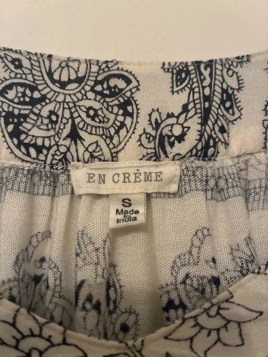 En Crème boho peasant blouse with feminine details size S - Picture 2 of 5